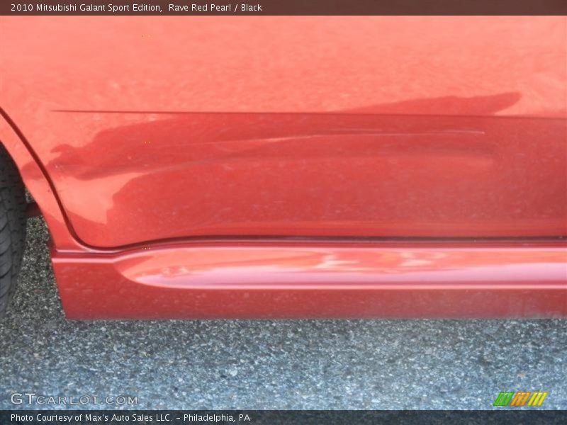 Rave Red Pearl / Black 2010 Mitsubishi Galant Sport Edition