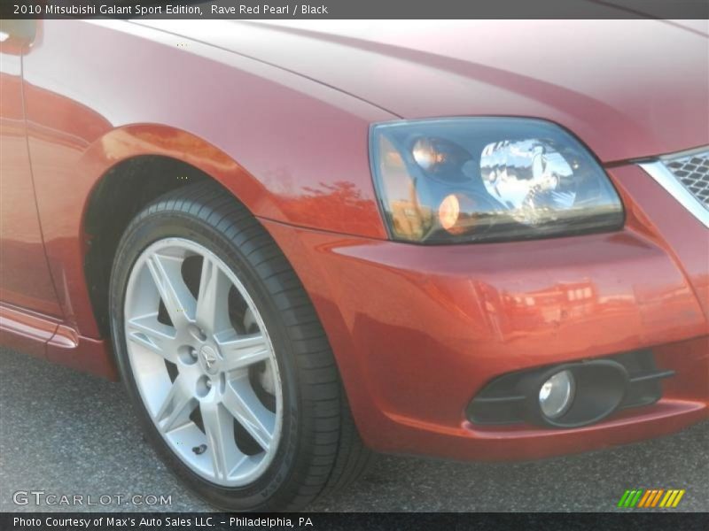 Rave Red Pearl / Black 2010 Mitsubishi Galant Sport Edition