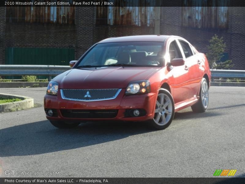 Rave Red Pearl / Black 2010 Mitsubishi Galant Sport Edition