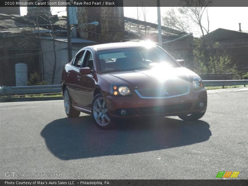 Rave Red Pearl / Black 2010 Mitsubishi Galant Sport Edition