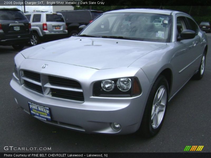 Bright Silver Metallic / Dark Slate Gray 2008 Dodge Charger SXT
