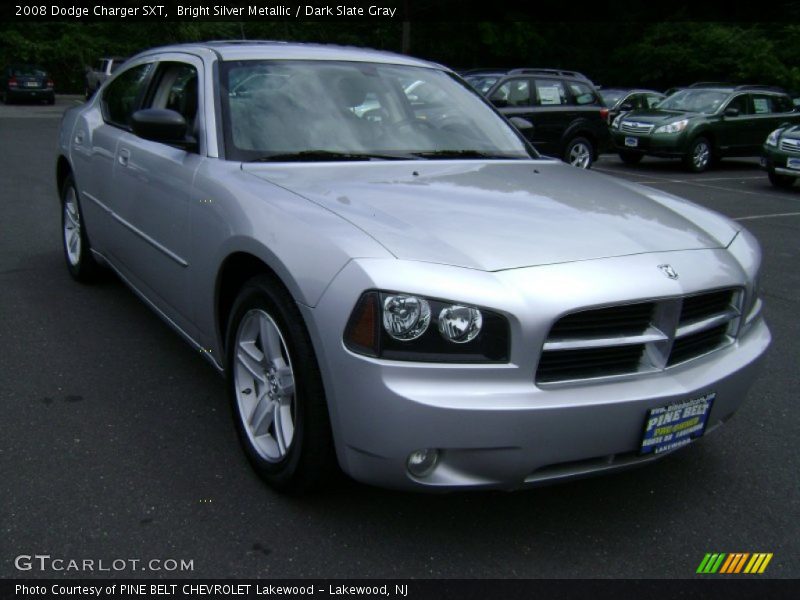 Bright Silver Metallic / Dark Slate Gray 2008 Dodge Charger SXT