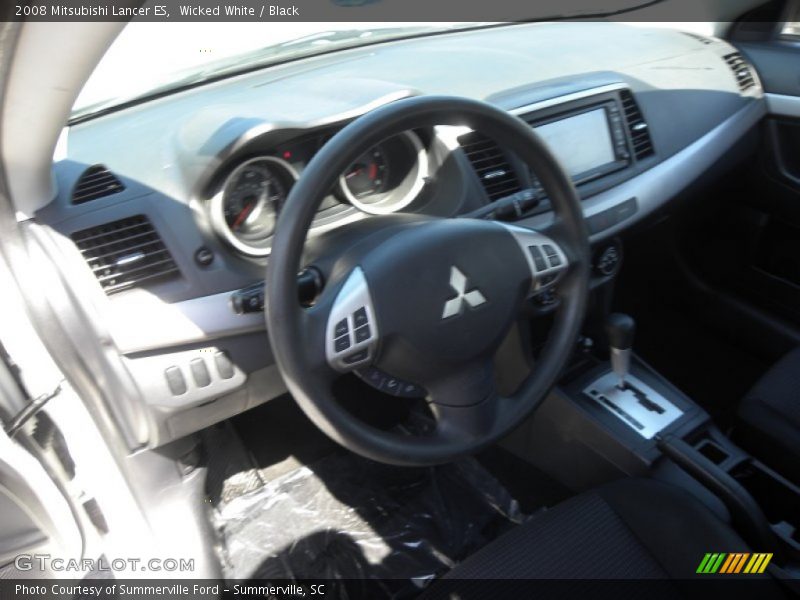 Wicked White / Black 2008 Mitsubishi Lancer ES