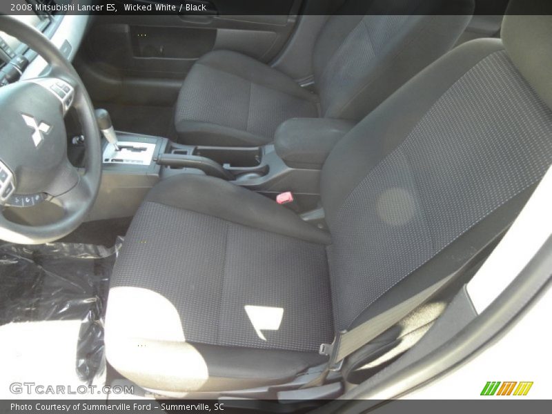 Wicked White / Black 2008 Mitsubishi Lancer ES