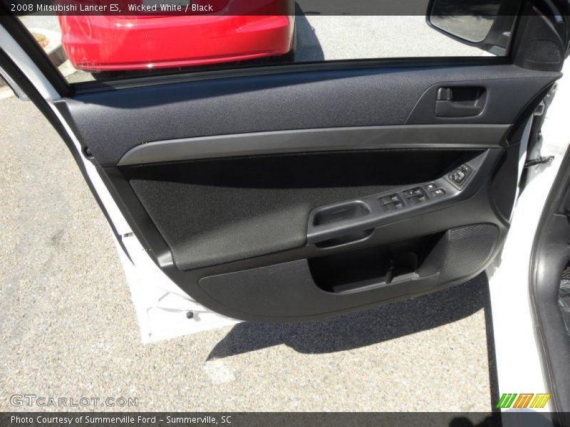 Wicked White / Black 2008 Mitsubishi Lancer ES
