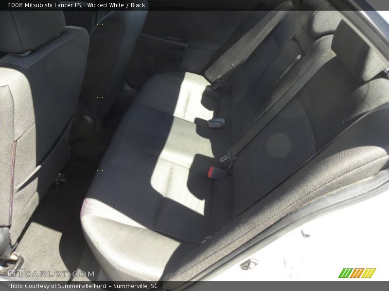 Wicked White / Black 2008 Mitsubishi Lancer ES
