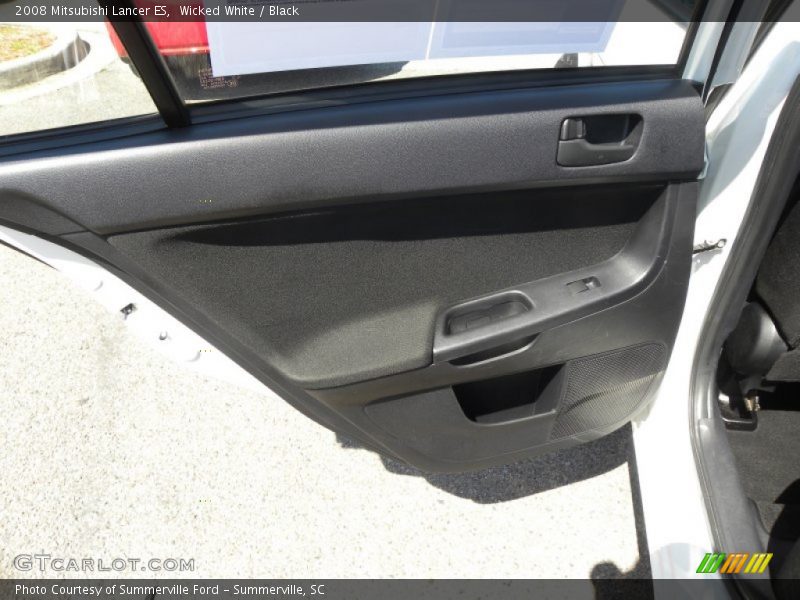 Wicked White / Black 2008 Mitsubishi Lancer ES