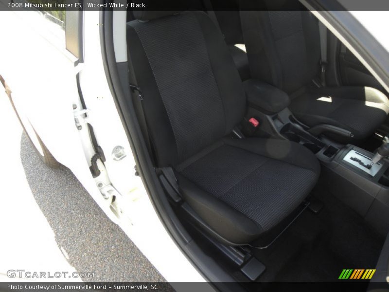 Wicked White / Black 2008 Mitsubishi Lancer ES