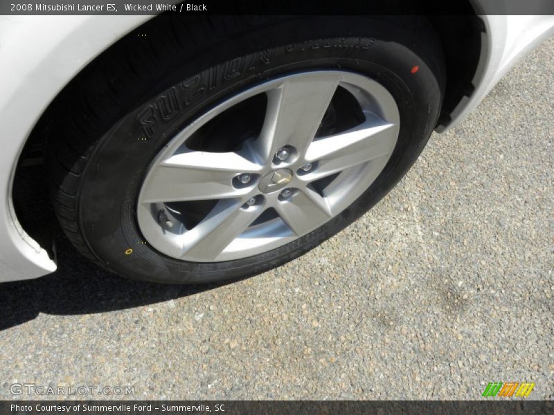 Wicked White / Black 2008 Mitsubishi Lancer ES