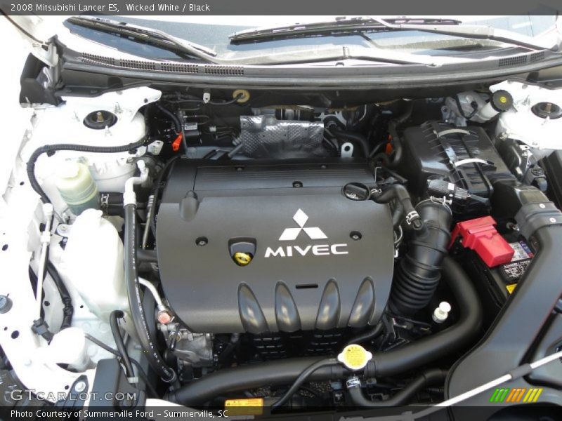 Wicked White / Black 2008 Mitsubishi Lancer ES