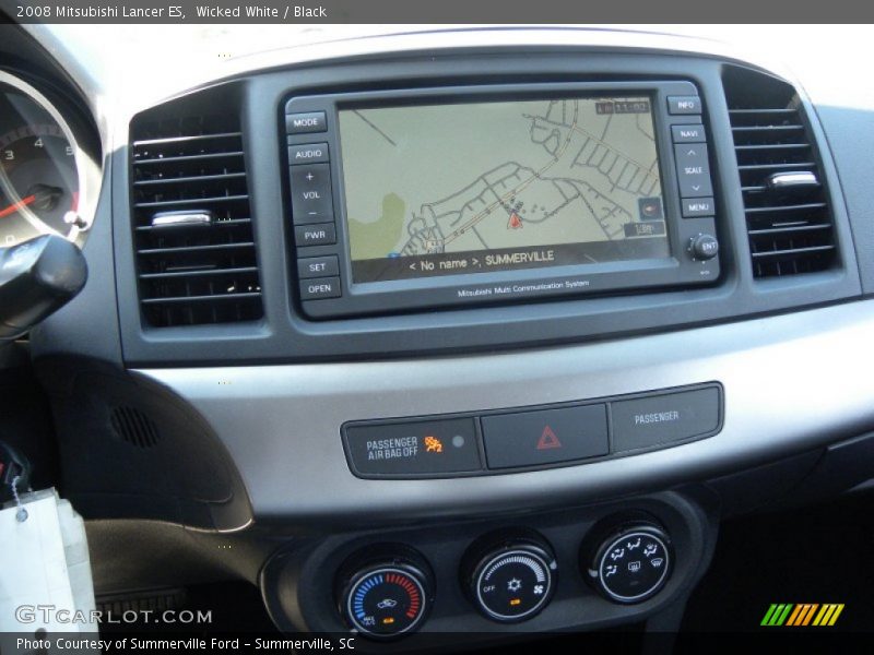 Wicked White / Black 2008 Mitsubishi Lancer ES