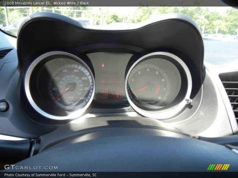 Wicked White / Black 2008 Mitsubishi Lancer ES