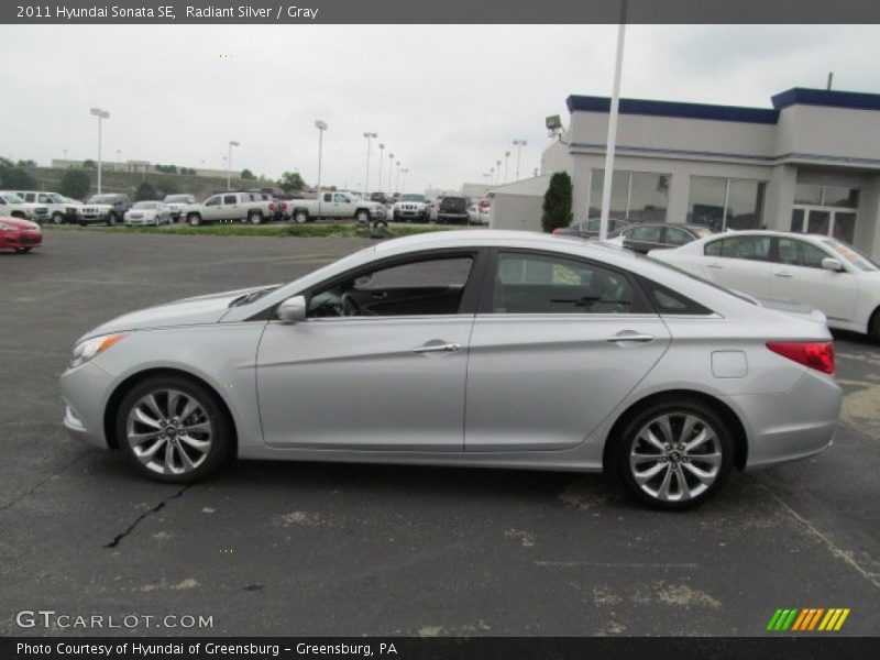 Radiant Silver / Gray 2011 Hyundai Sonata SE