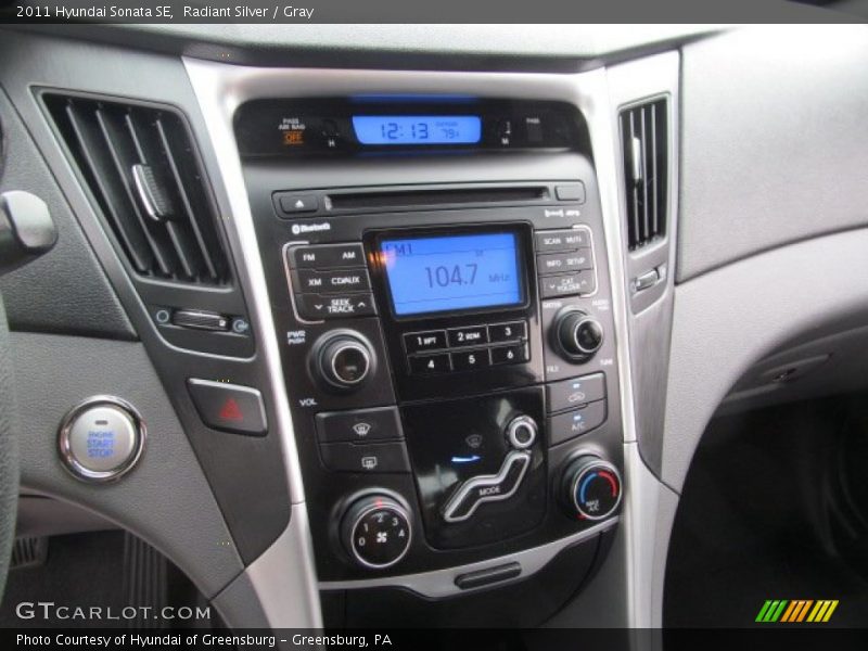 Radiant Silver / Gray 2011 Hyundai Sonata SE