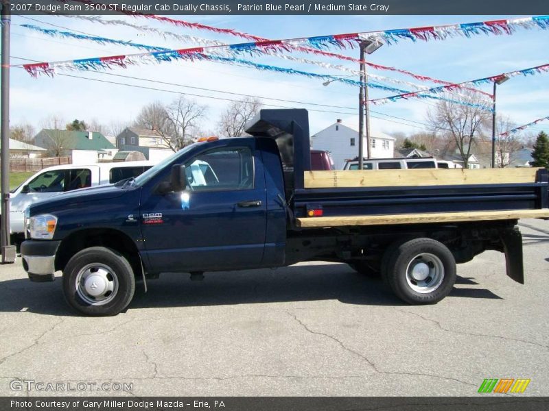 Patriot Blue Pearl / Medium Slate Gray 2007 Dodge Ram 3500 ST Regular Cab Dually Chassis
