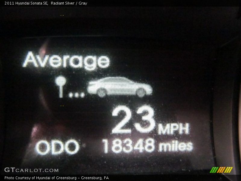 Radiant Silver / Gray 2011 Hyundai Sonata SE
