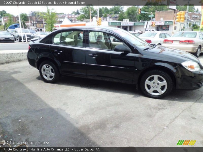 Black / Neutral Beige 2007 Chevrolet Cobalt LS Sedan