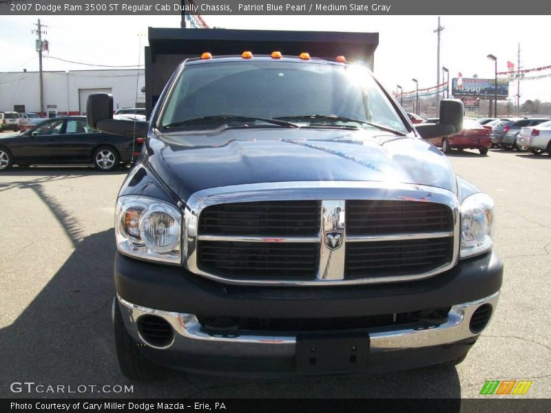 Patriot Blue Pearl / Medium Slate Gray 2007 Dodge Ram 3500 ST Regular Cab Dually Chassis