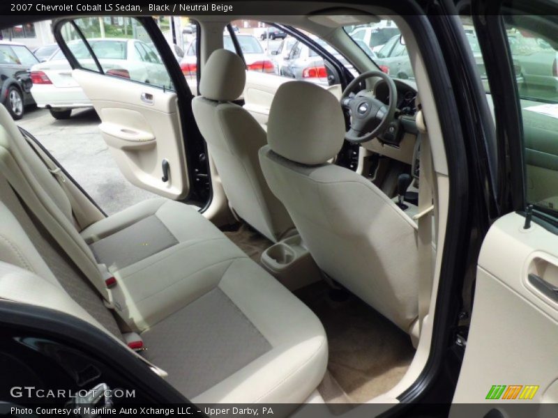 Black / Neutral Beige 2007 Chevrolet Cobalt LS Sedan