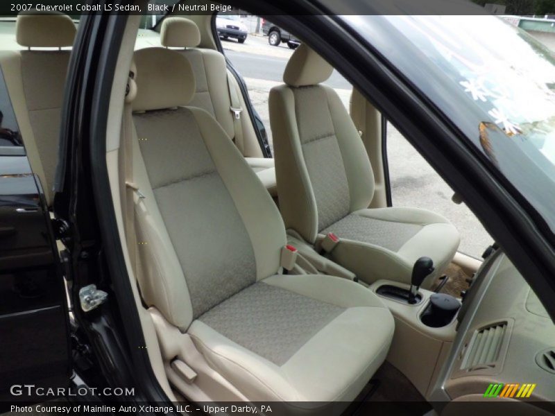 Black / Neutral Beige 2007 Chevrolet Cobalt LS Sedan