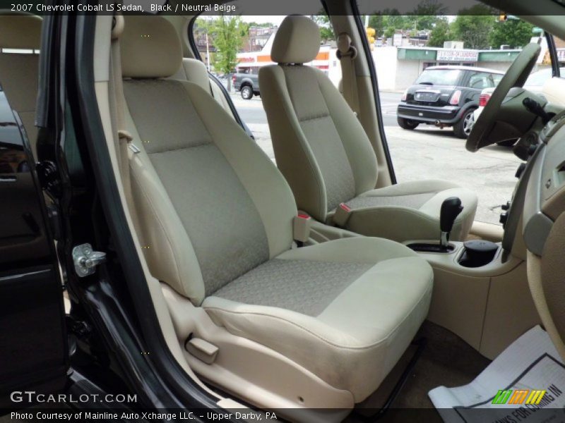 Black / Neutral Beige 2007 Chevrolet Cobalt LS Sedan