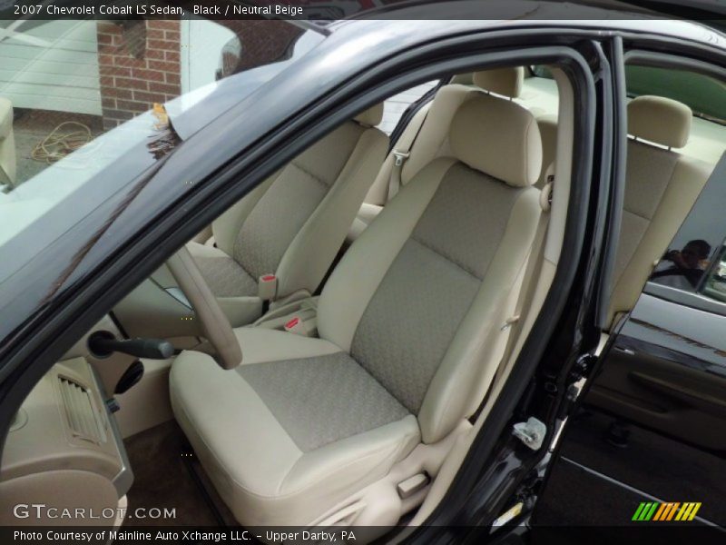 Black / Neutral Beige 2007 Chevrolet Cobalt LS Sedan