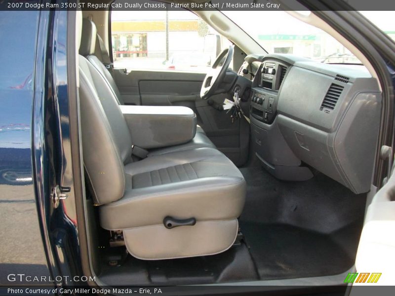 Patriot Blue Pearl / Medium Slate Gray 2007 Dodge Ram 3500 ST Regular Cab Dually Chassis