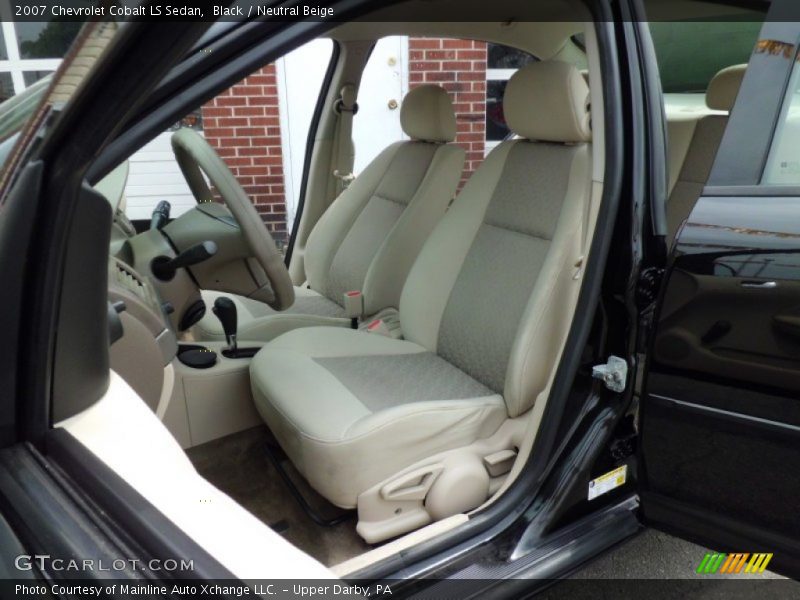 Black / Neutral Beige 2007 Chevrolet Cobalt LS Sedan
