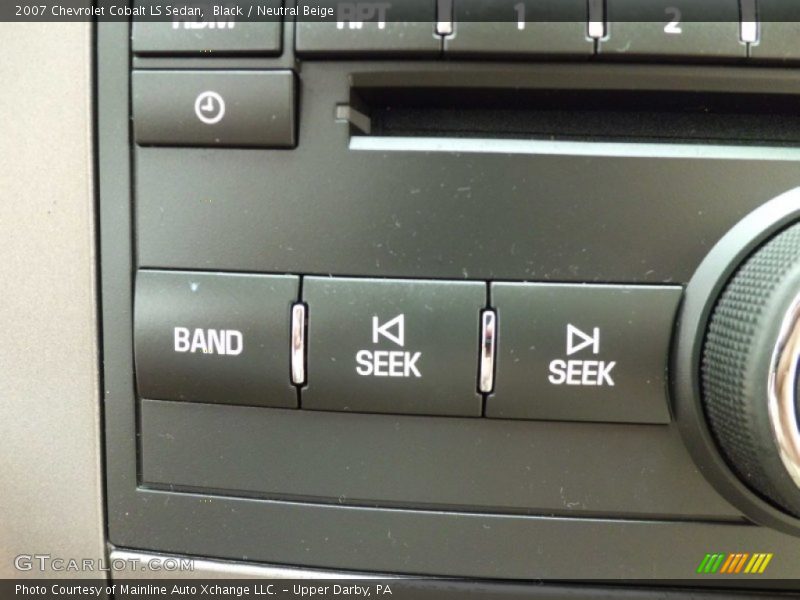 Black / Neutral Beige 2007 Chevrolet Cobalt LS Sedan