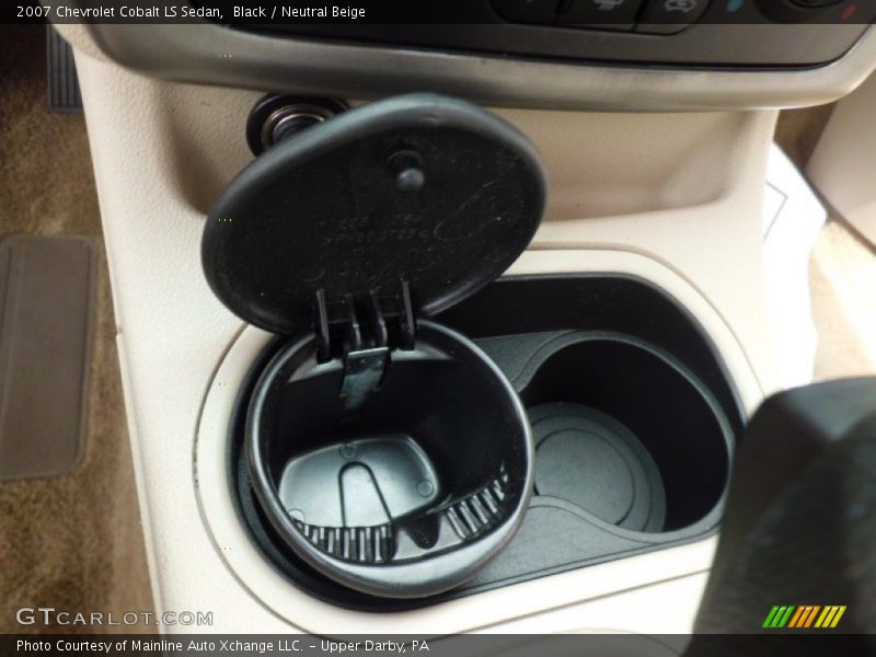 Black / Neutral Beige 2007 Chevrolet Cobalt LS Sedan