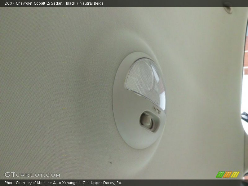 Black / Neutral Beige 2007 Chevrolet Cobalt LS Sedan