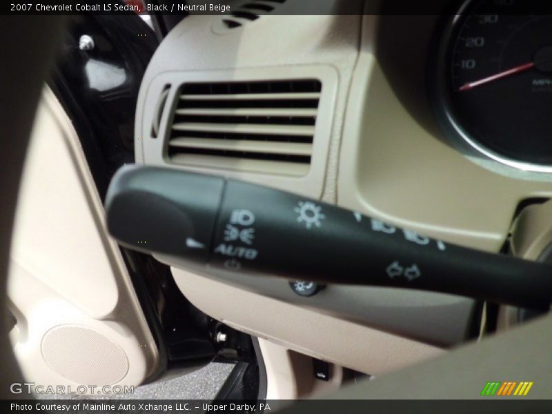 Black / Neutral Beige 2007 Chevrolet Cobalt LS Sedan