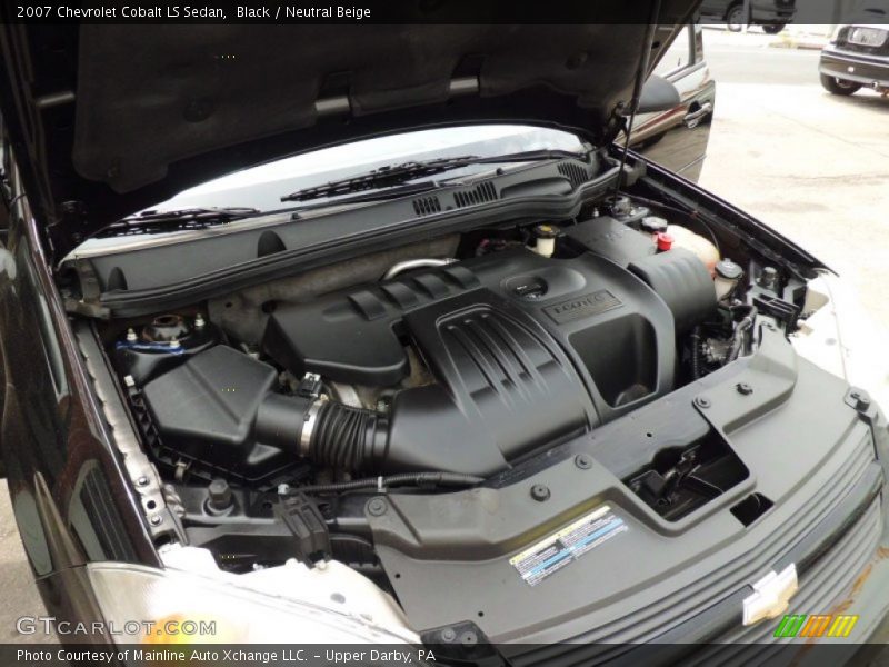 Black / Neutral Beige 2007 Chevrolet Cobalt LS Sedan