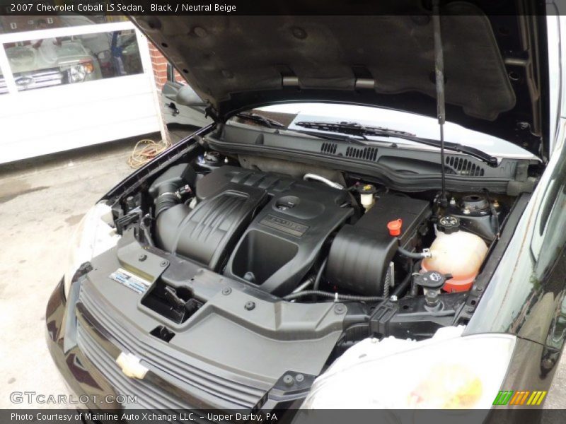 Black / Neutral Beige 2007 Chevrolet Cobalt LS Sedan