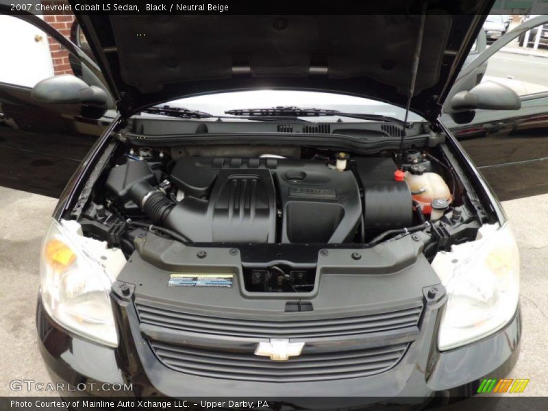 Black / Neutral Beige 2007 Chevrolet Cobalt LS Sedan