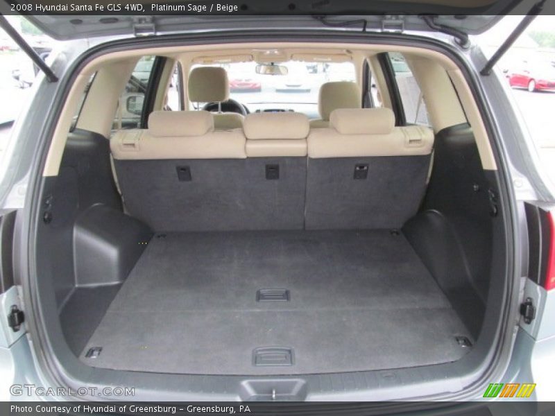Platinum Sage / Beige 2008 Hyundai Santa Fe GLS 4WD