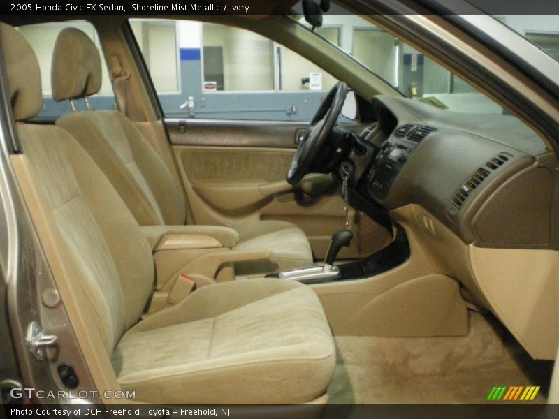 Shoreline Mist Metallic / Ivory 2005 Honda Civic EX Sedan