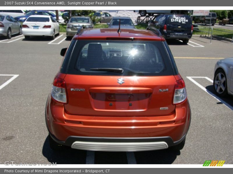 Sunlight Copper Pearl / Black 2007 Suzuki SX4 Convenience AWD