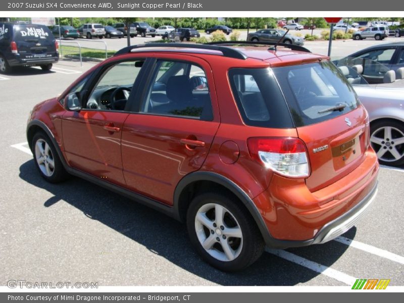 Sunlight Copper Pearl / Black 2007 Suzuki SX4 Convenience AWD