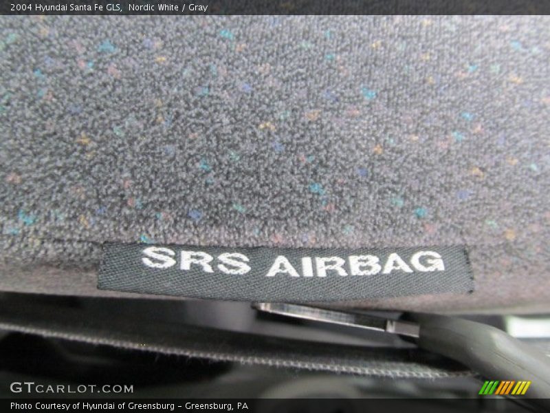 Nordic White / Gray 2004 Hyundai Santa Fe GLS