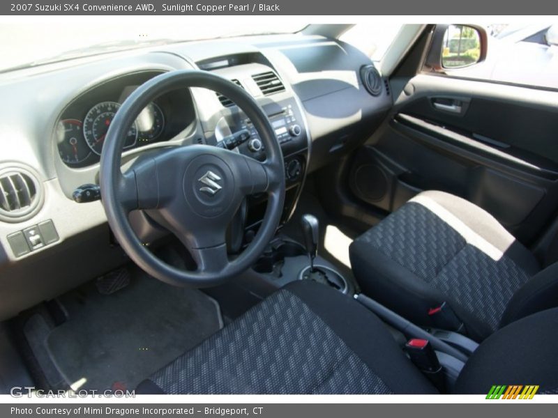 Sunlight Copper Pearl / Black 2007 Suzuki SX4 Convenience AWD