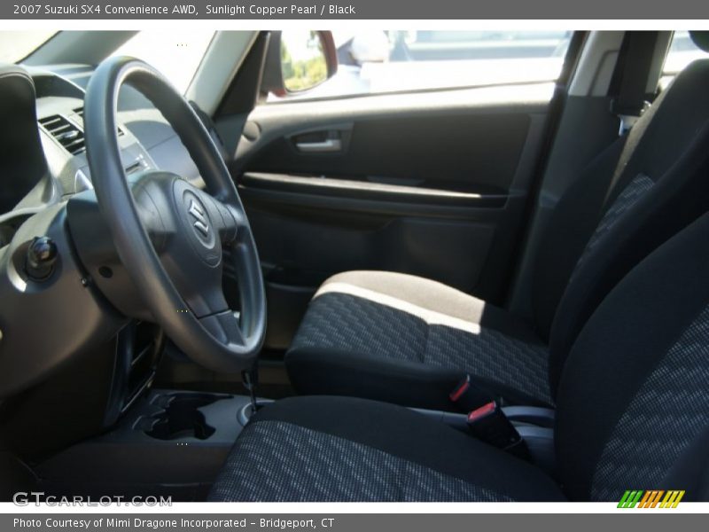 Sunlight Copper Pearl / Black 2007 Suzuki SX4 Convenience AWD