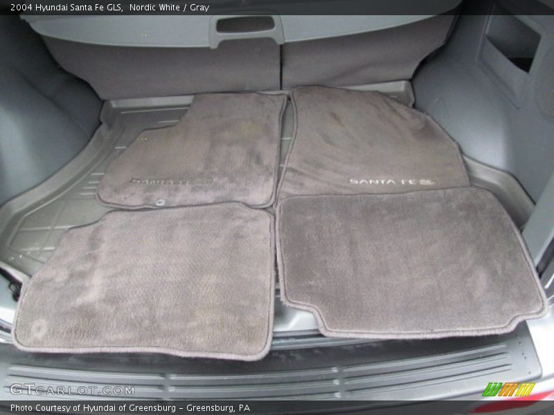 Nordic White / Gray 2004 Hyundai Santa Fe GLS