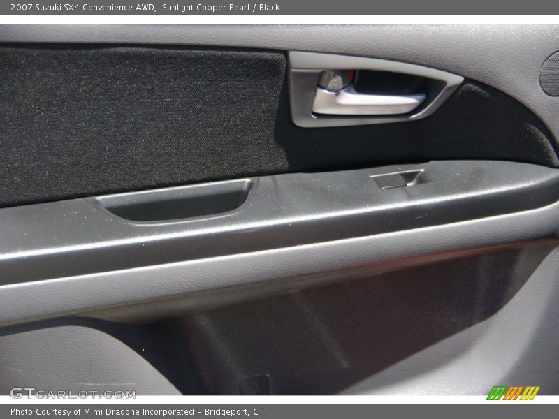 Sunlight Copper Pearl / Black 2007 Suzuki SX4 Convenience AWD