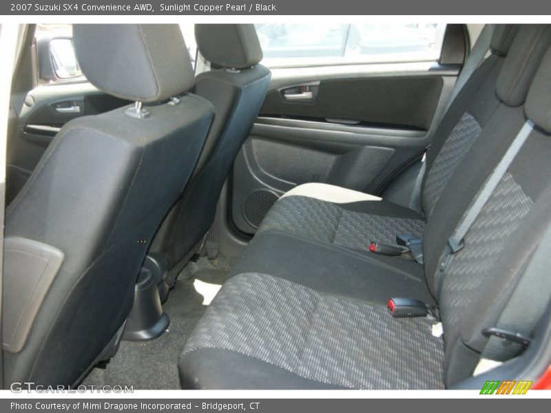Sunlight Copper Pearl / Black 2007 Suzuki SX4 Convenience AWD