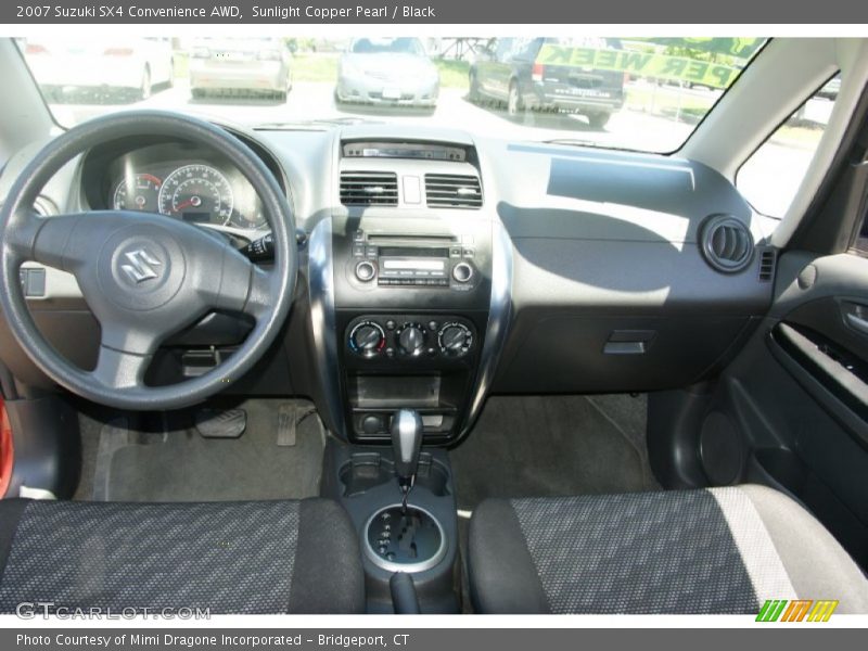 Sunlight Copper Pearl / Black 2007 Suzuki SX4 Convenience AWD