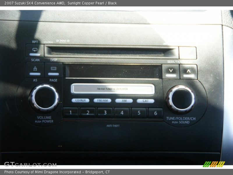 Sunlight Copper Pearl / Black 2007 Suzuki SX4 Convenience AWD