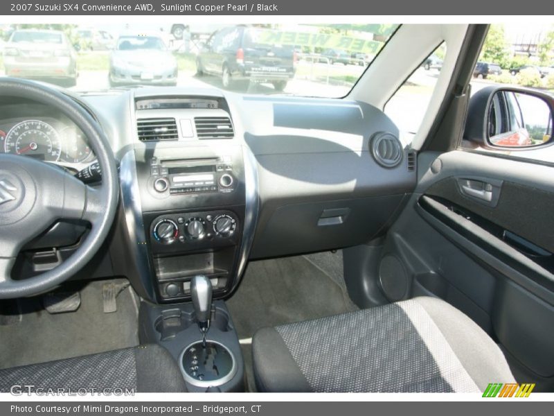 Sunlight Copper Pearl / Black 2007 Suzuki SX4 Convenience AWD