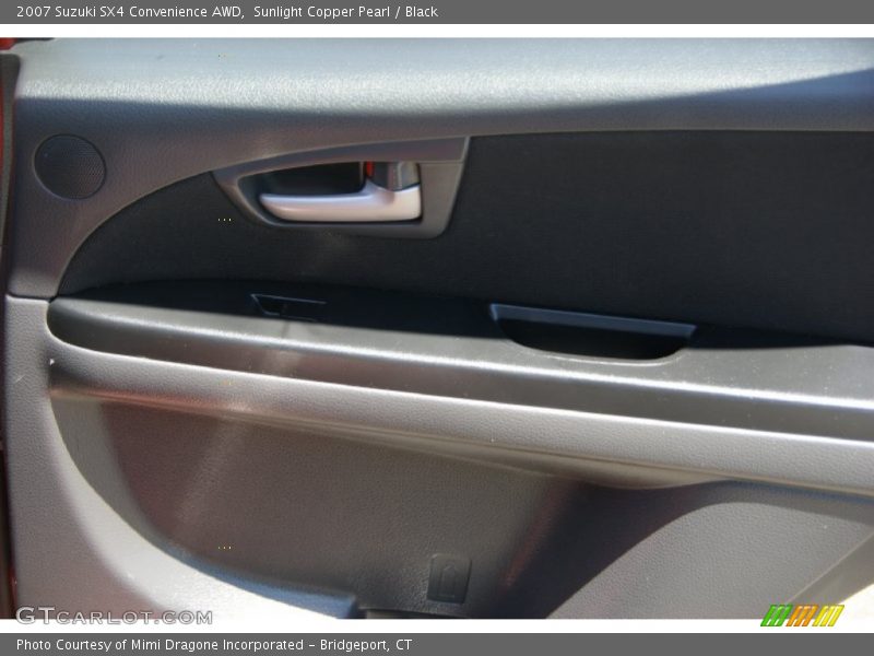 Sunlight Copper Pearl / Black 2007 Suzuki SX4 Convenience AWD