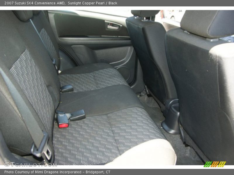 Sunlight Copper Pearl / Black 2007 Suzuki SX4 Convenience AWD